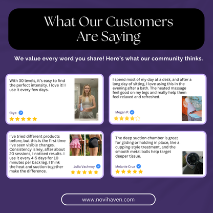 NoviHaven™ Heated Suction & Glide Massager